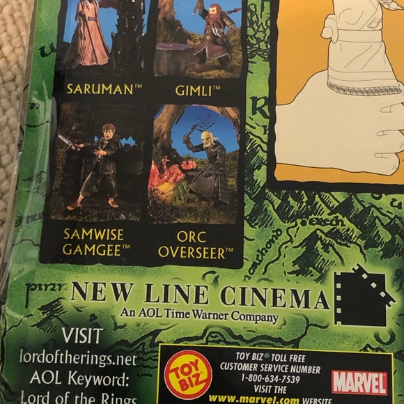 ToyBiz Lord Of The Rings The Fellowship Of The Ring Gimli Action Figure - Picture 5 of 12